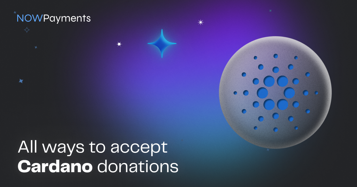 3 Ways To Accept Donations In Cardano NOWPayments