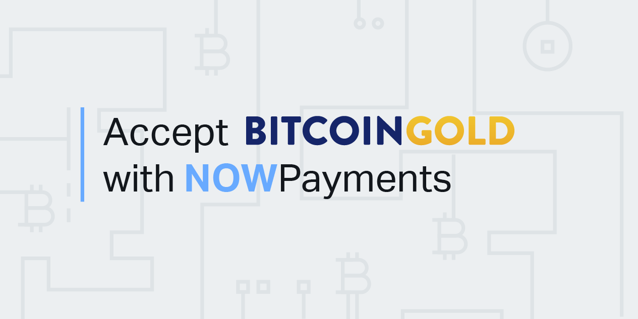 Accept Bitcoin Gold (BTG) payments with NOWPayments