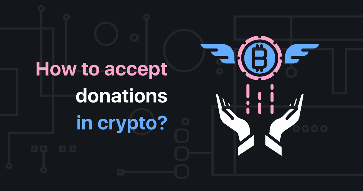 how to accept crypto donations