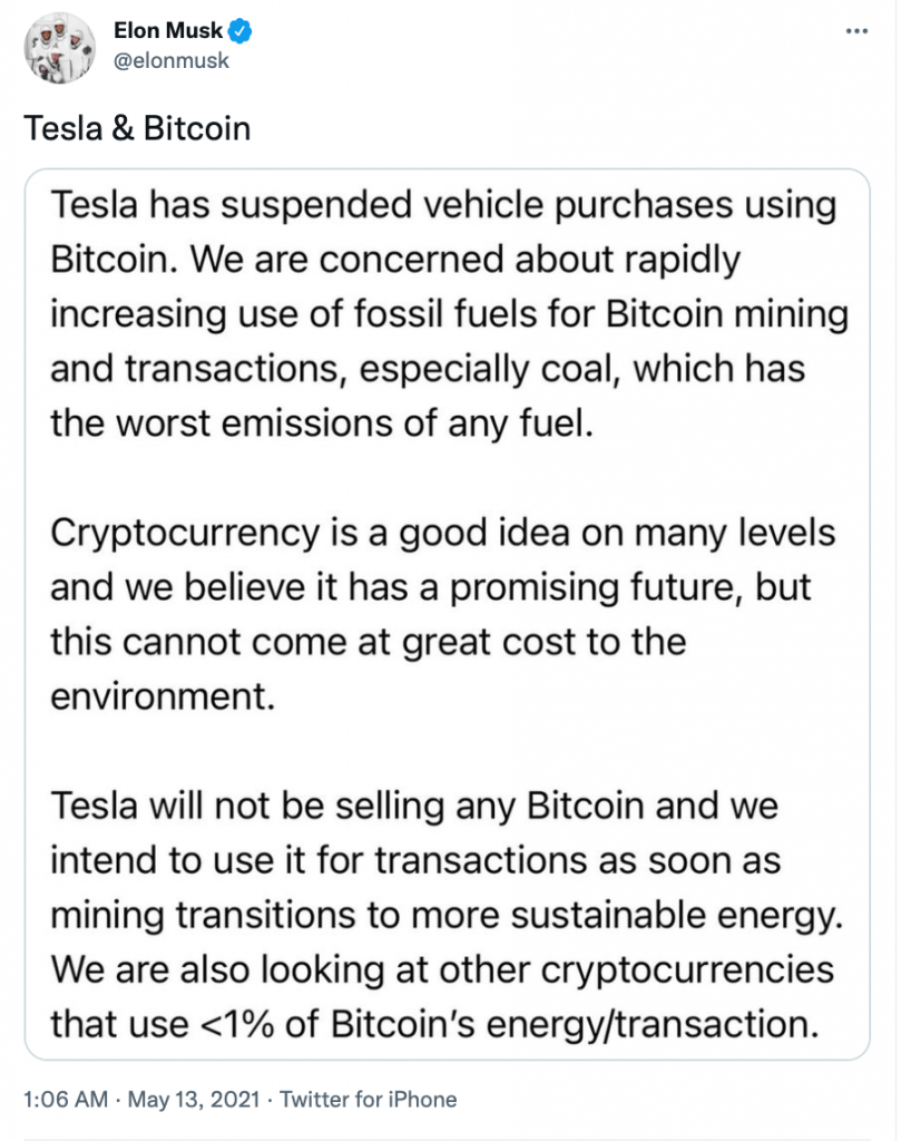 Climate concerns about Bitcoin