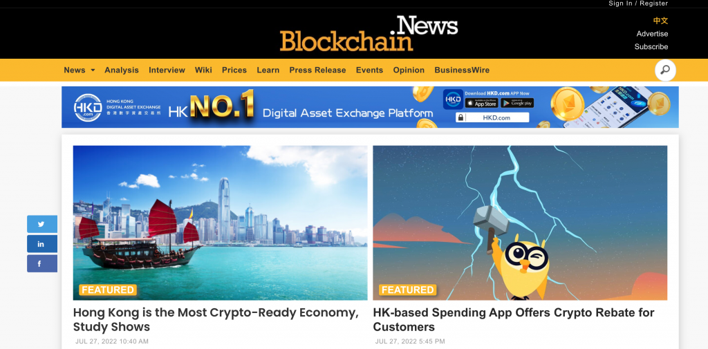 Read Blockchain News & Analysis