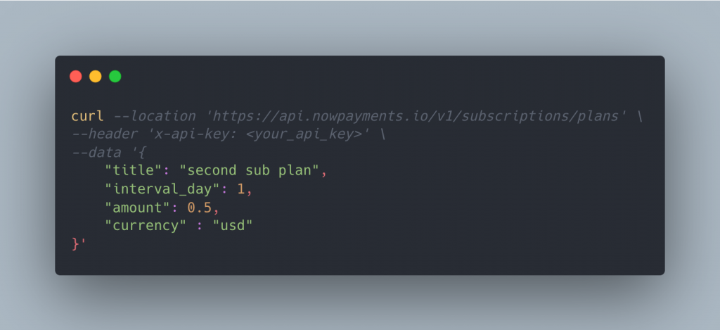 Recurring Payments API