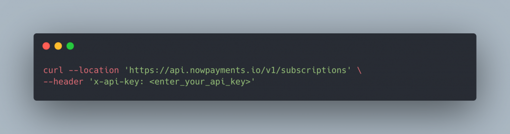 GET Get Many Recurring Payments