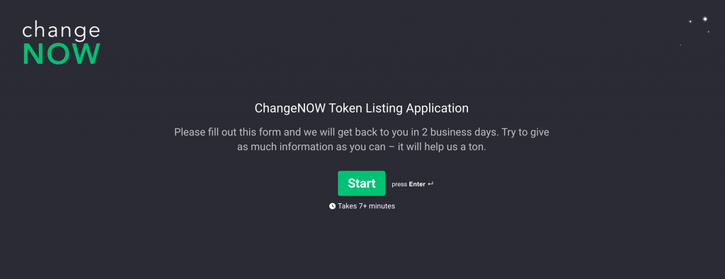 Regular Token Listing
