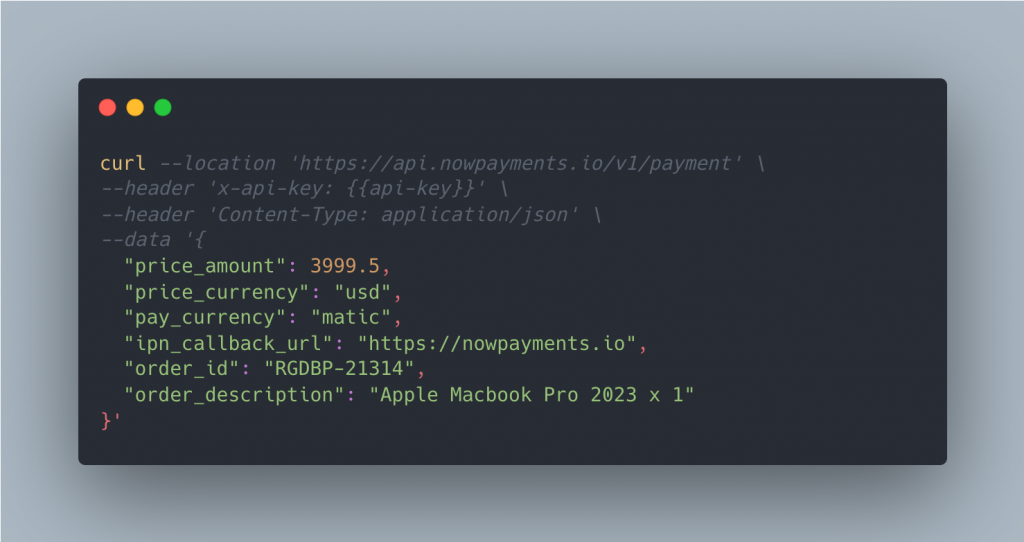 NOWPayments API for Polygon