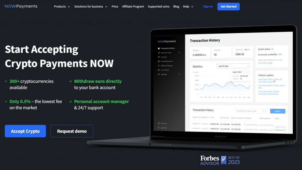 page NOWPayments